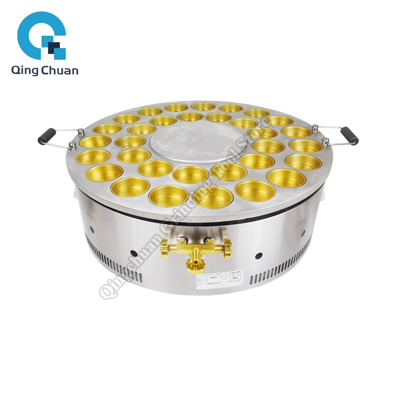 Kitchen Appliances - เครื่องทำขนมถั่วแดง 32 หลุม แบบแก๊ส หมุนได้ ทำอิมากาวะยากิ/โอบันยากิ