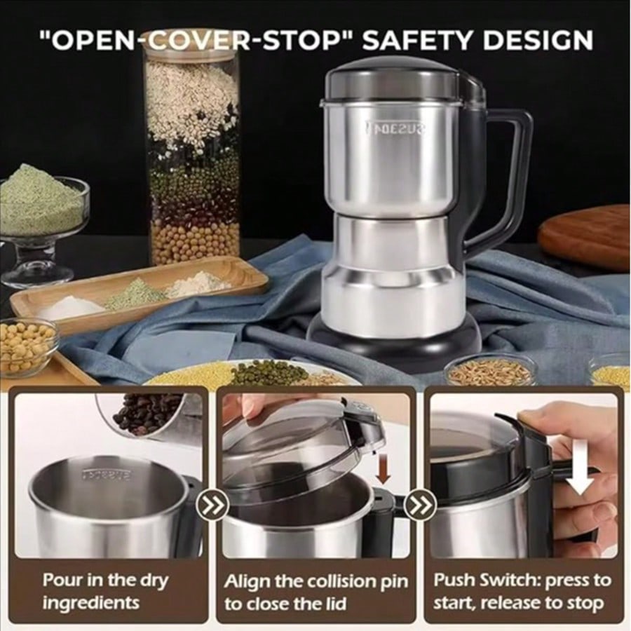เครื่องบดกาแฟ มอเตอร์ทรงพลัง 3 - Coffee Bean Grinder Electric บทวิจารณ์และราคา