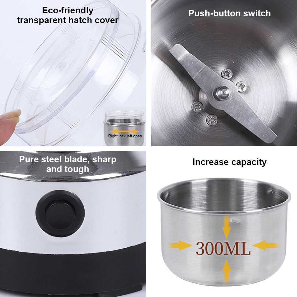 เครื่องบดกาแฟไฟฟ้า เครื่องบดเค - Coffee Bean Grinder Electric บทวิจารณ์และราคา