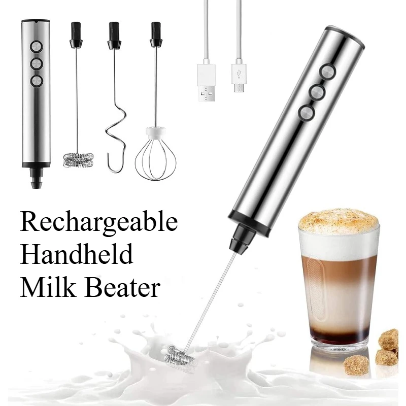 เครื่องตีฟองนมไฟฟ้าแบบมือถือ 3 - Electric Milk Frother Handheld บทวิจารณ์และราคา