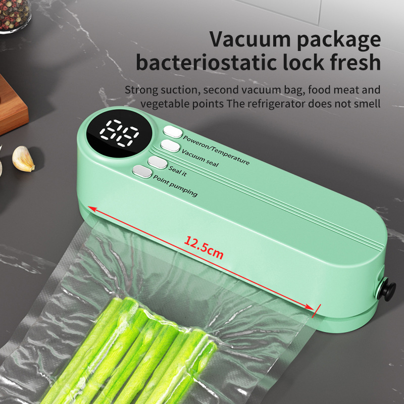 เครื่องซีลสูญญากาศแบบพกพาไร้สา - Food Vacuum Sealer Machine บทวิจารณ์และราคา