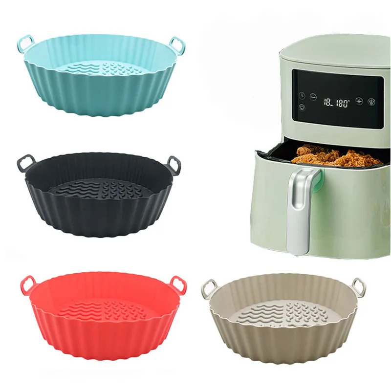 แผ่นรองซิลิโคนสำหรับหม้อทอดไร้ - Air Fryer Silicone Pot Liner บทวิจารณ์และราคา