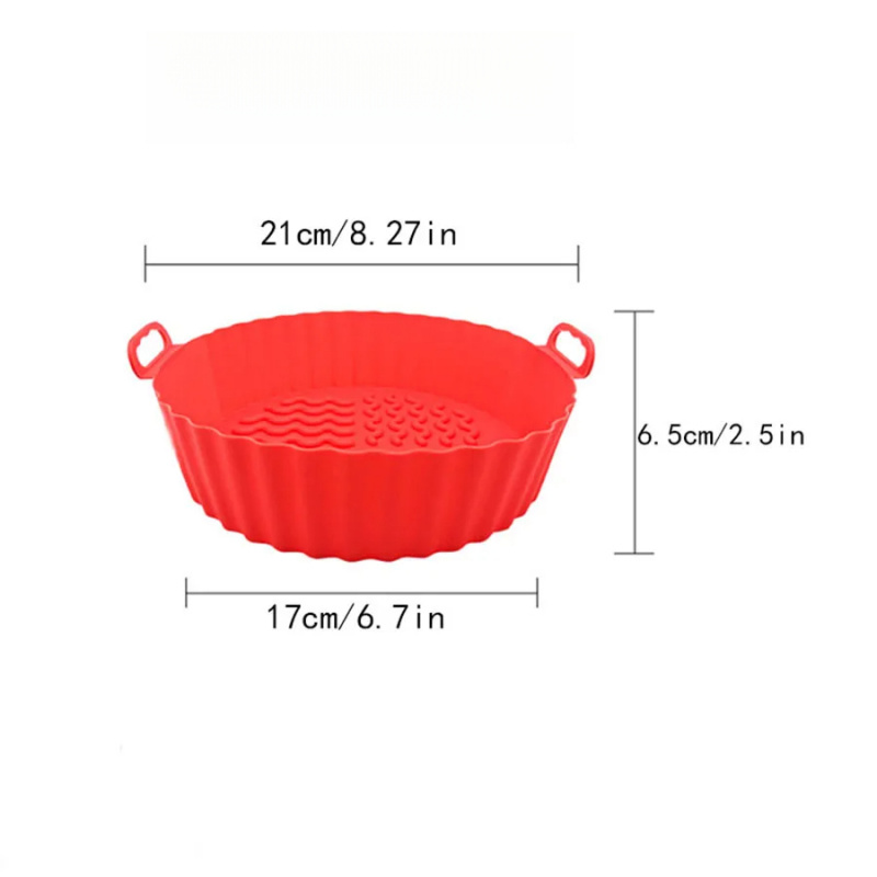 แผ่นรองซิลิโคนสำหรับหม้อทอดไร้ - Air Fryer Silicone Pot Liner บทวิจารณ์และราคา